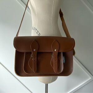 Zatchels Classic Brown Satchel Bag (small)